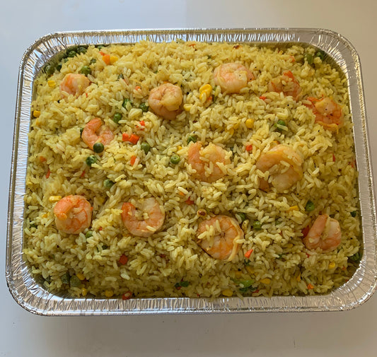 Jollof Rice or Fried Rice Tray